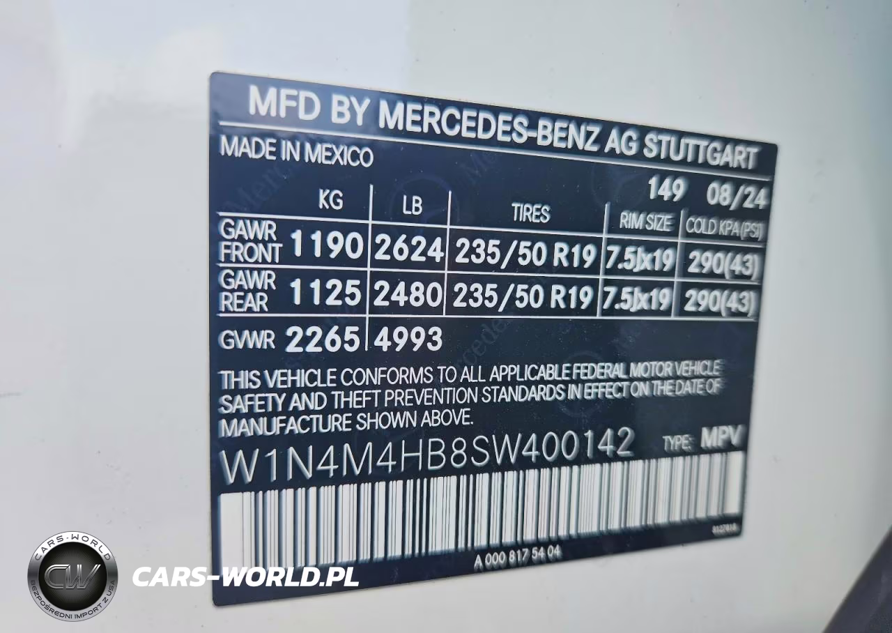 2025 Mercedes-Benz Glb 250 4Matic VIN:W1N4M4HB8SW400142 - 13