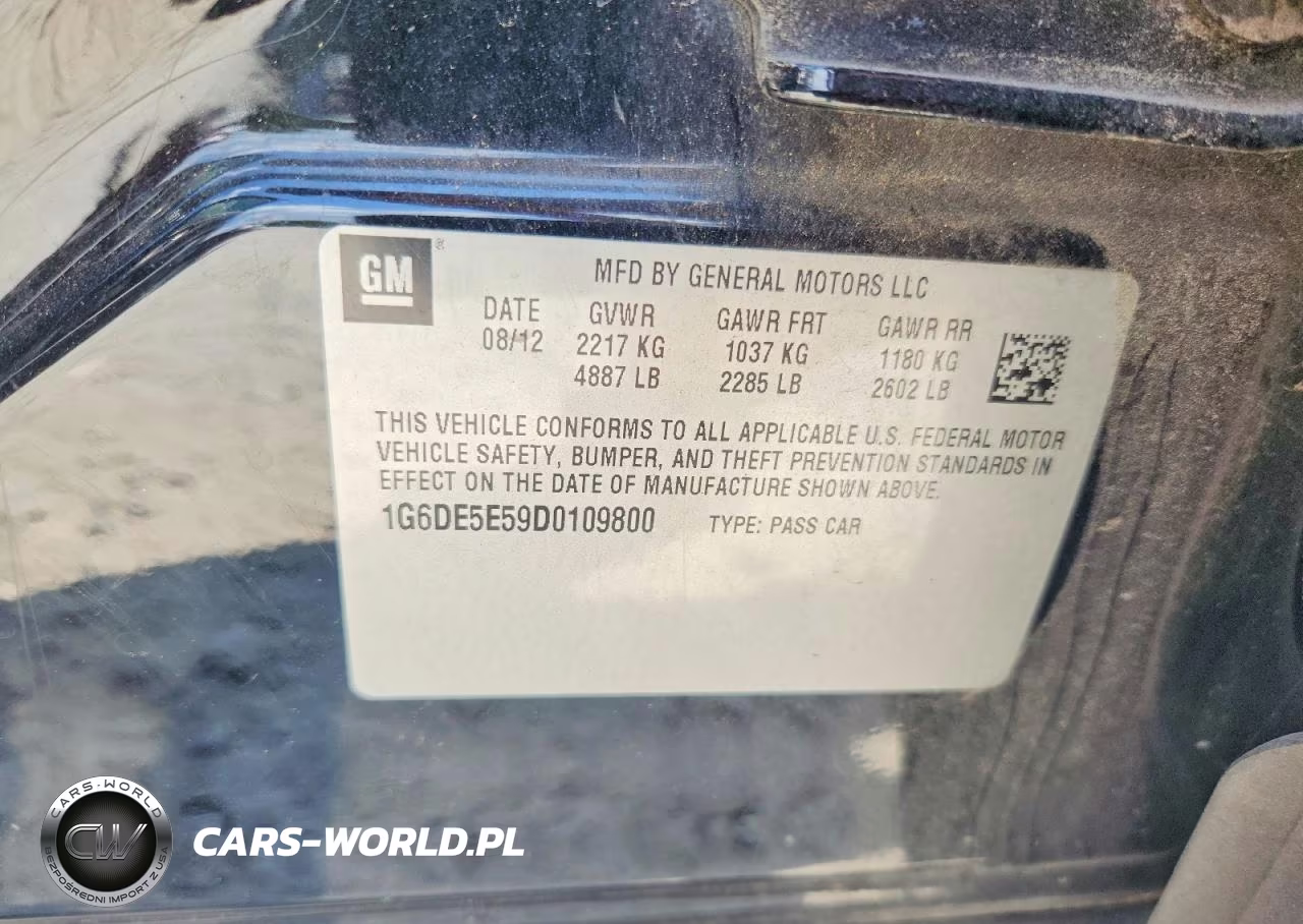 2013 Cadillac Cts VIN:1G6DE5E59D0109800 - 12