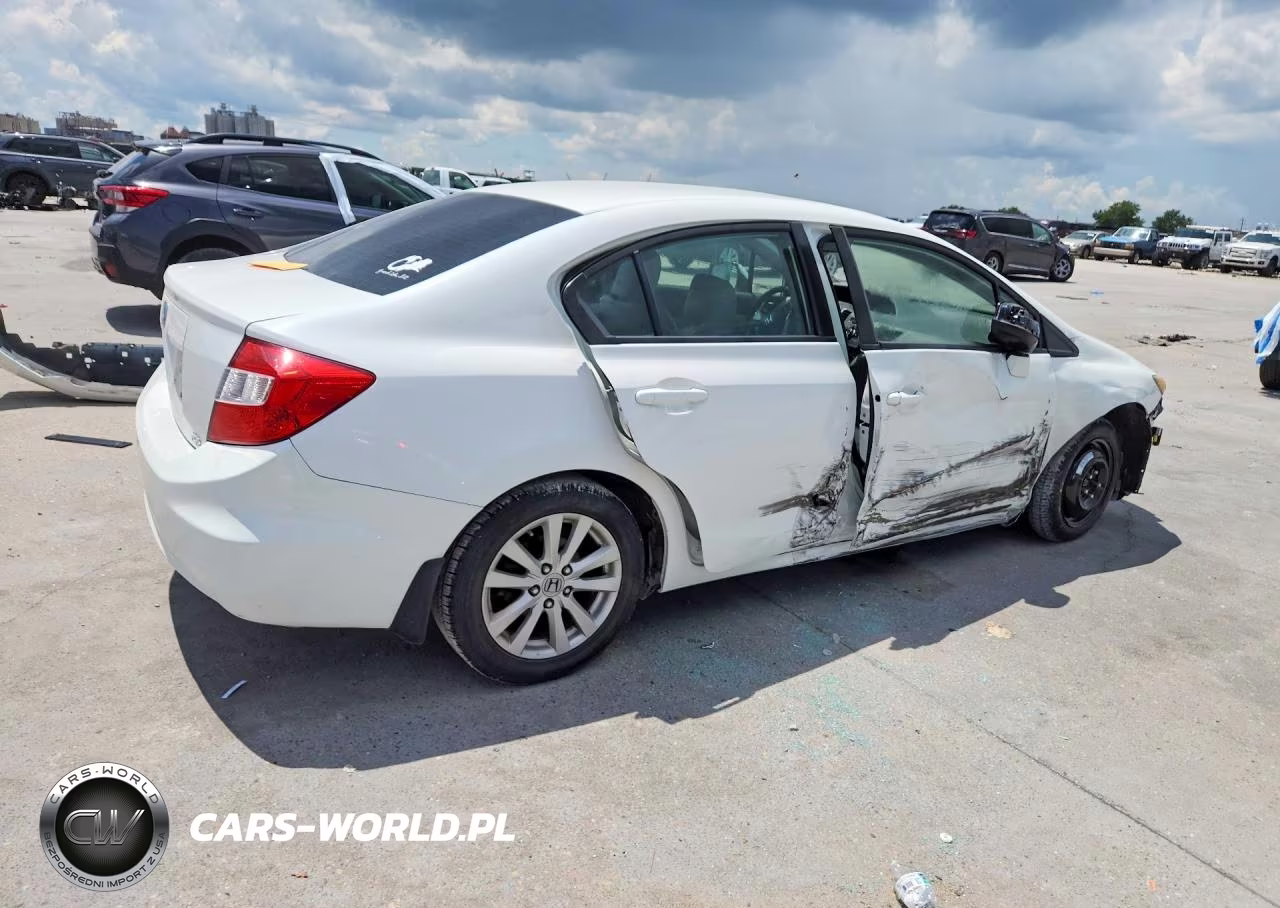 2012 Honda Civic Exl VIN:2HGFB2F90CH545736 - 3