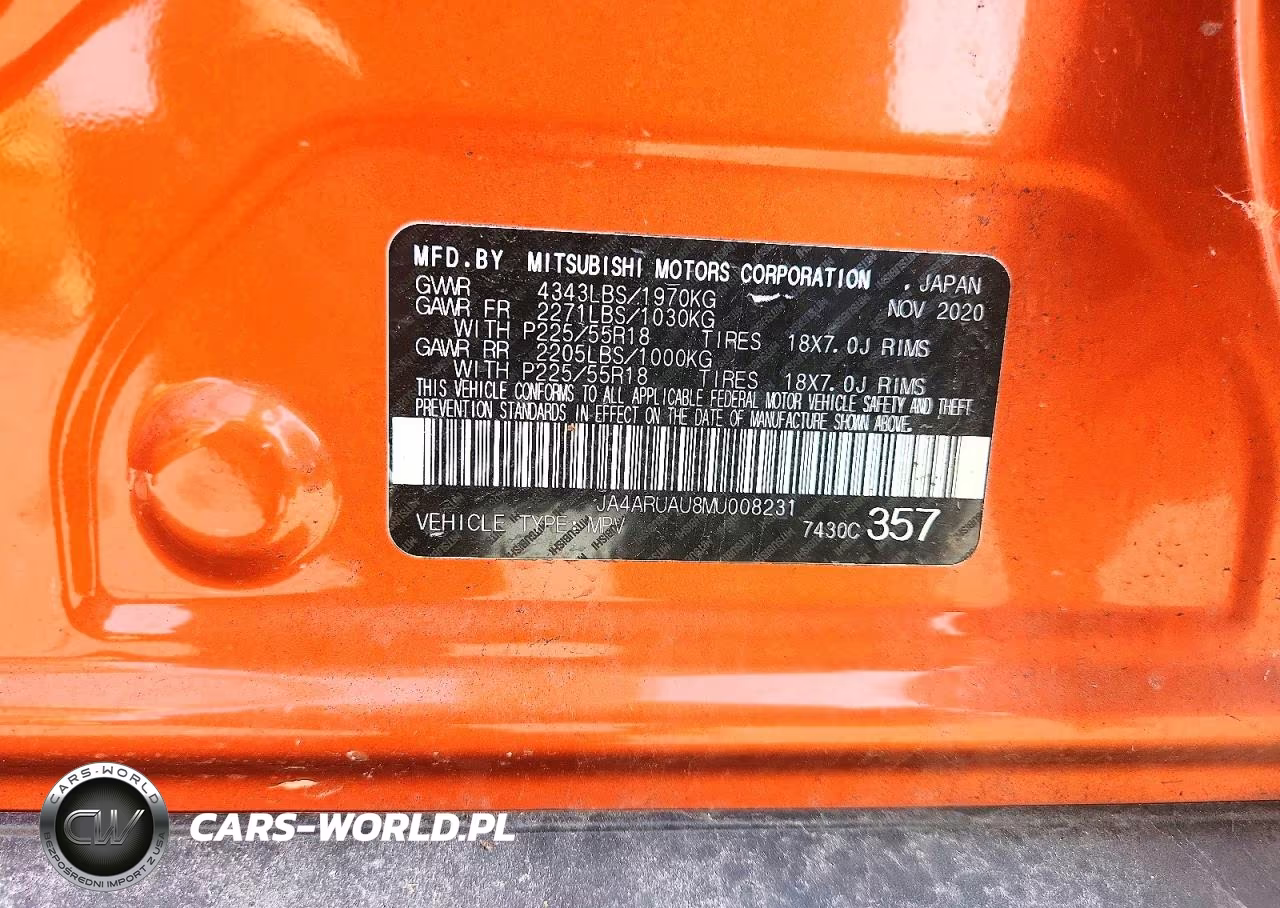 2021 Mitsubishi Outlander Sport Es VIN:JA4ARUAU8MU008231 - 13