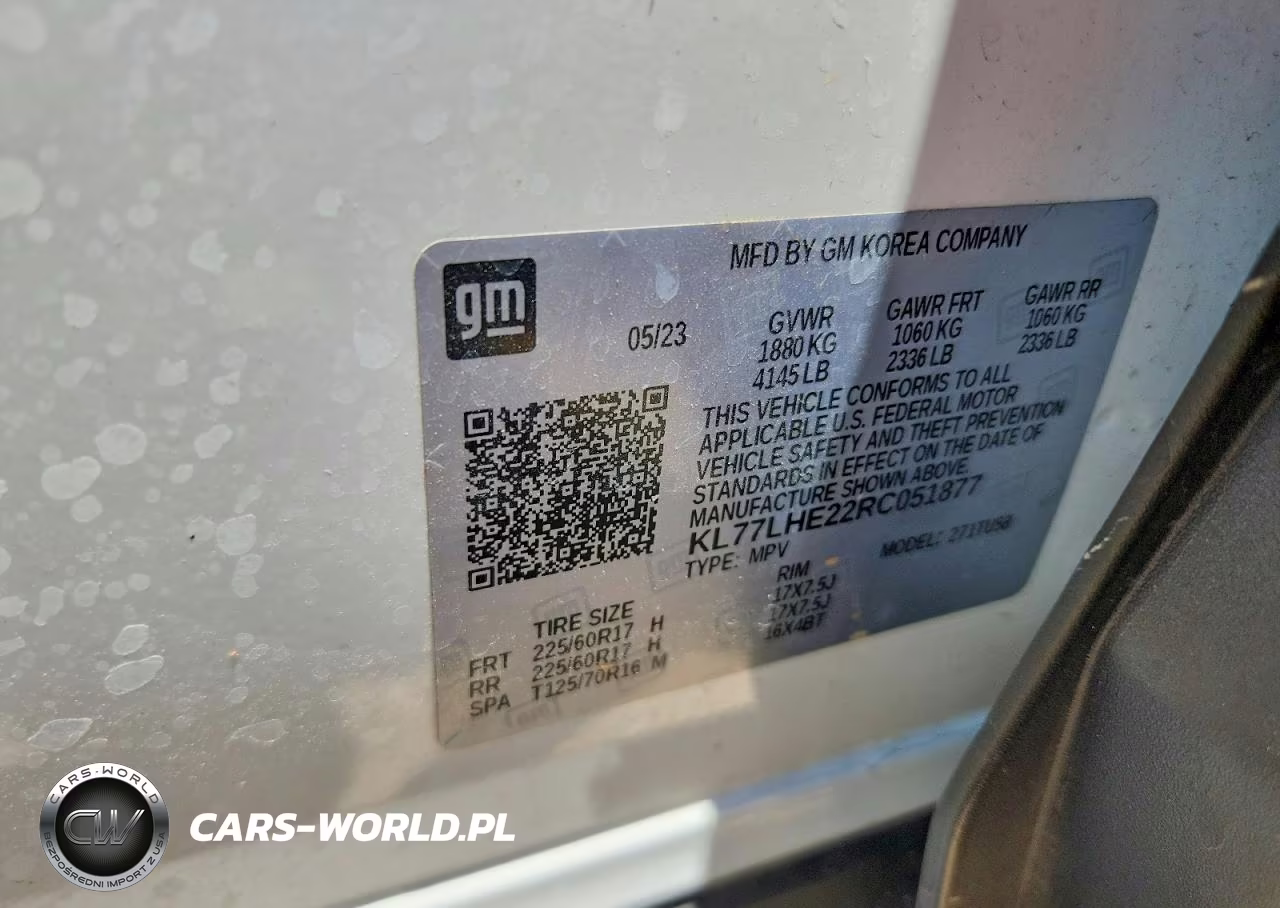 2024 Chevrolet Trax 1Lt VIN:KL77LHE22RC051877 - 12