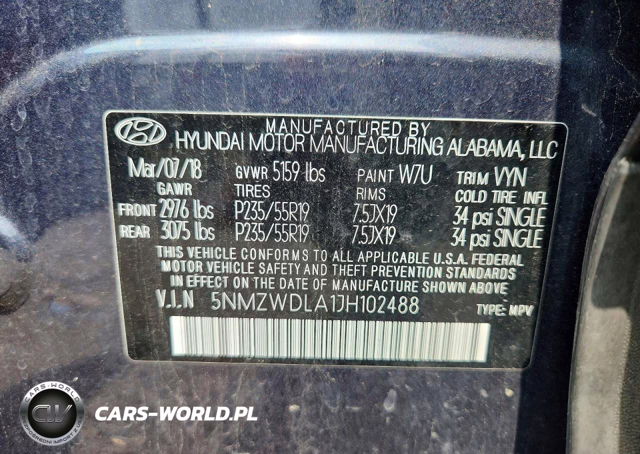 2018 Hyundai Santa Fe Sport 2.0T Ultimate VIN:5NMZWDLA1JH102488 - 13