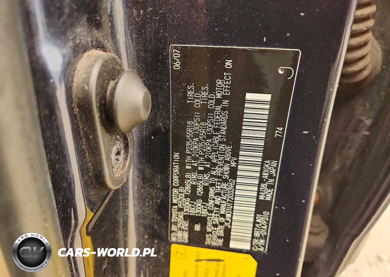 2007 Lexus Rx 400H VIN:JTJHW31U172033962 - 13