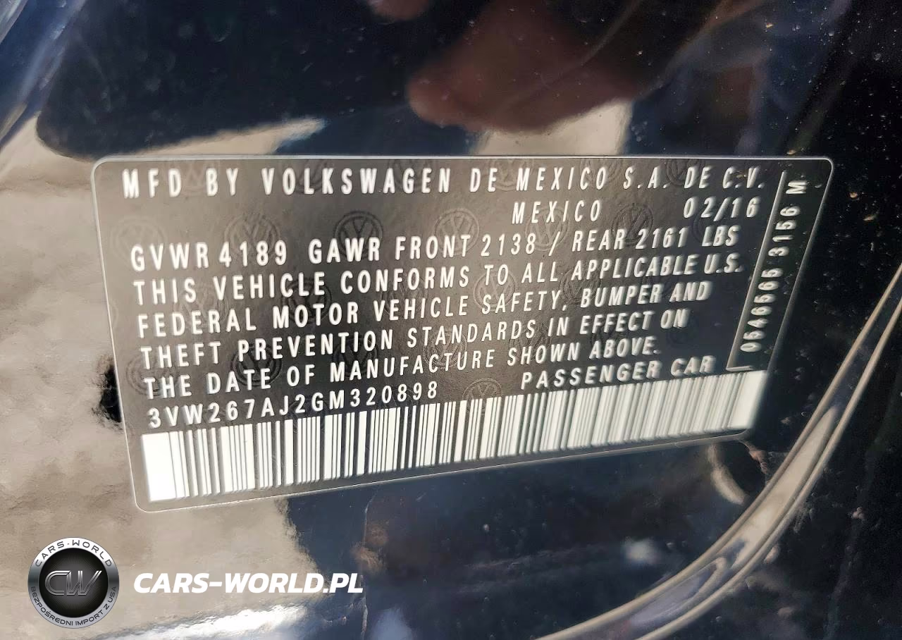 2016 Volkswagen Jetta S VIN:3VW267AJ2GM320898 - 12
