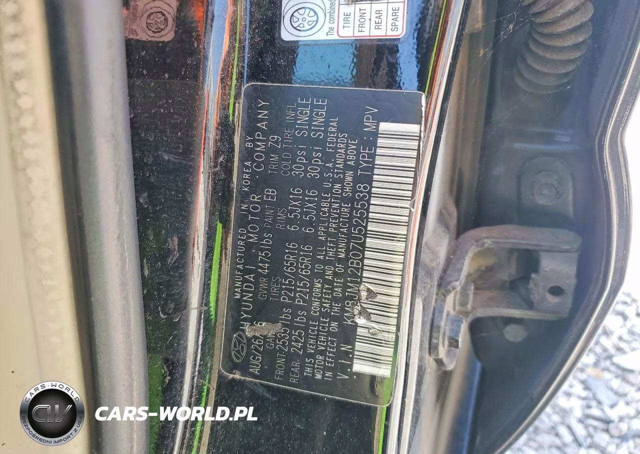 2007 Hyundai Tucson Gls VIN:KM8JM12B07U525538 - 13