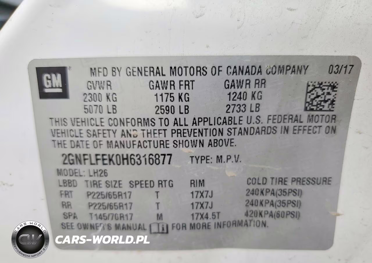 2017 Chevrolet Equinox Lt VIN:2GNFLFEK0H6316877 - 12