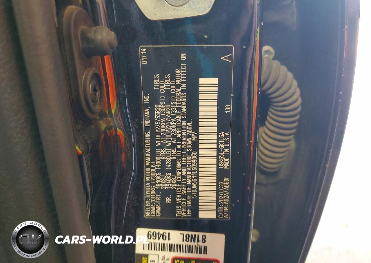 2014 Toyota Sequoia Limited VIN:5TDJW5G11ES099060 - 14