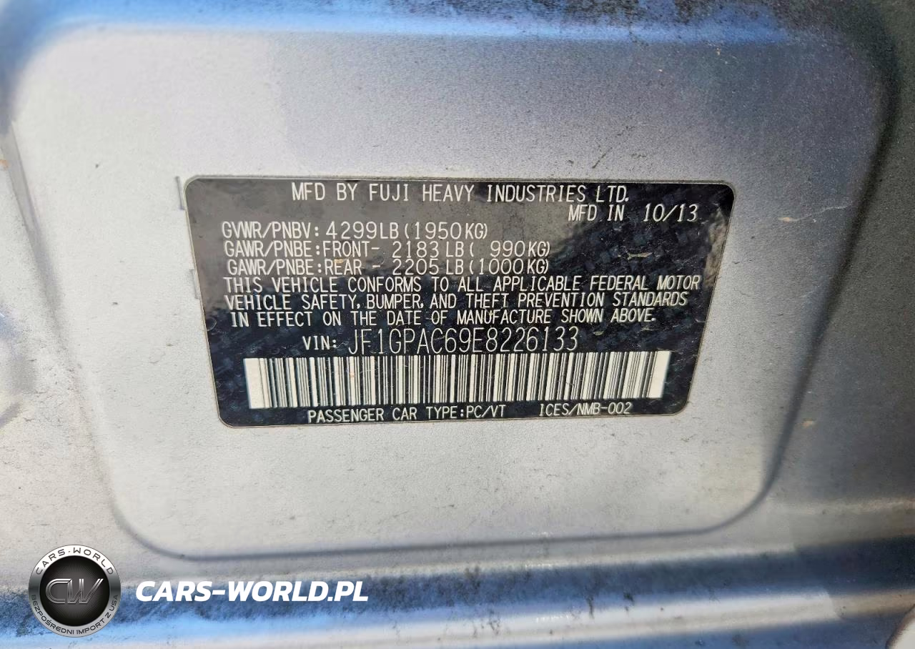 2014 Subaru Impreza Premium VIN:JF1GPAC69E8226133 - 12