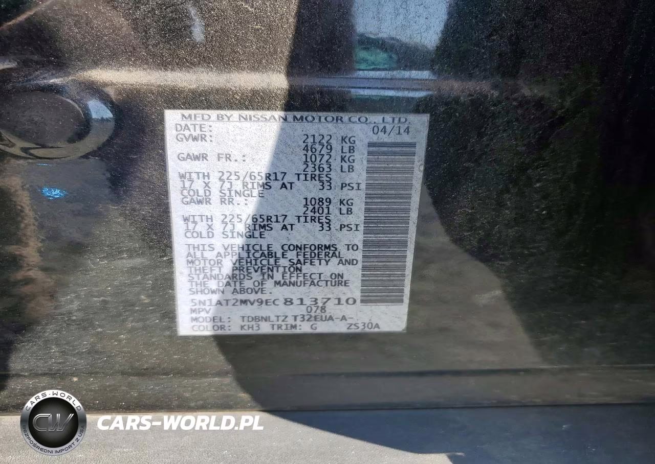 2014 Nissan Rogue S VIN:5N1AT2MV9EC813710 - 13
