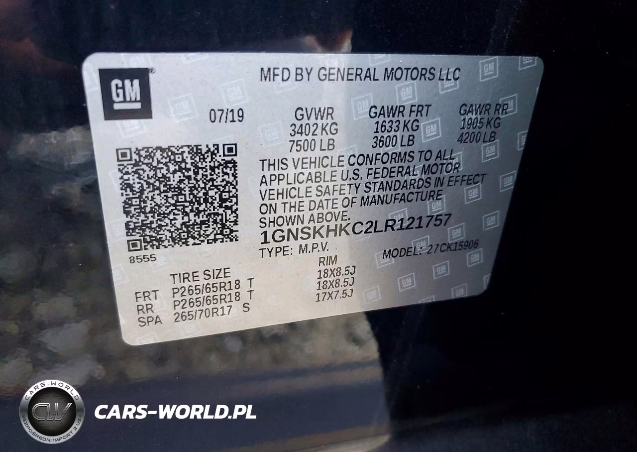 2020 Chevrolet Suburban K1500 Lt VIN:1GNSKHKC2LR121757 - 13