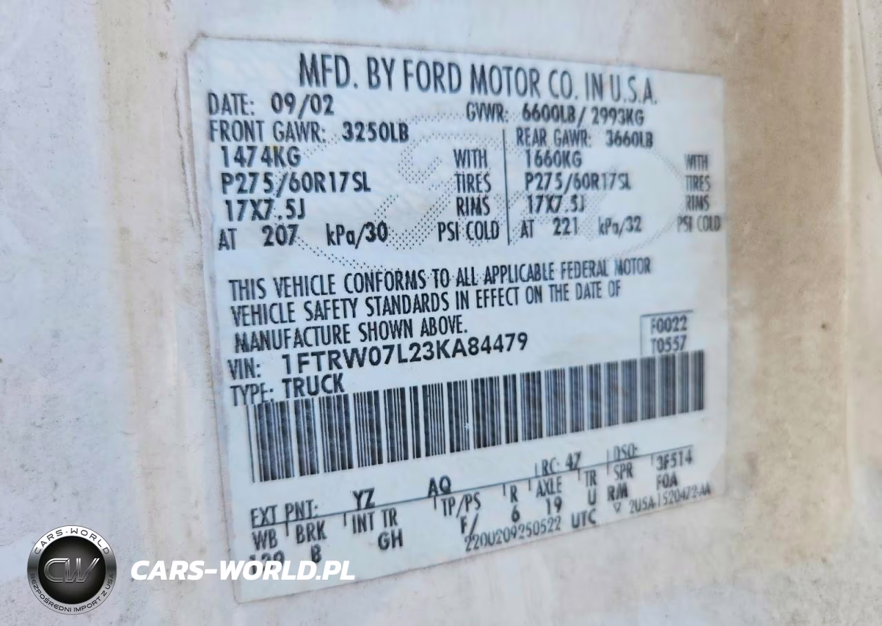 2003 Ford F150 Supercrew VIN:1FTRW07L23KA84479 - 13