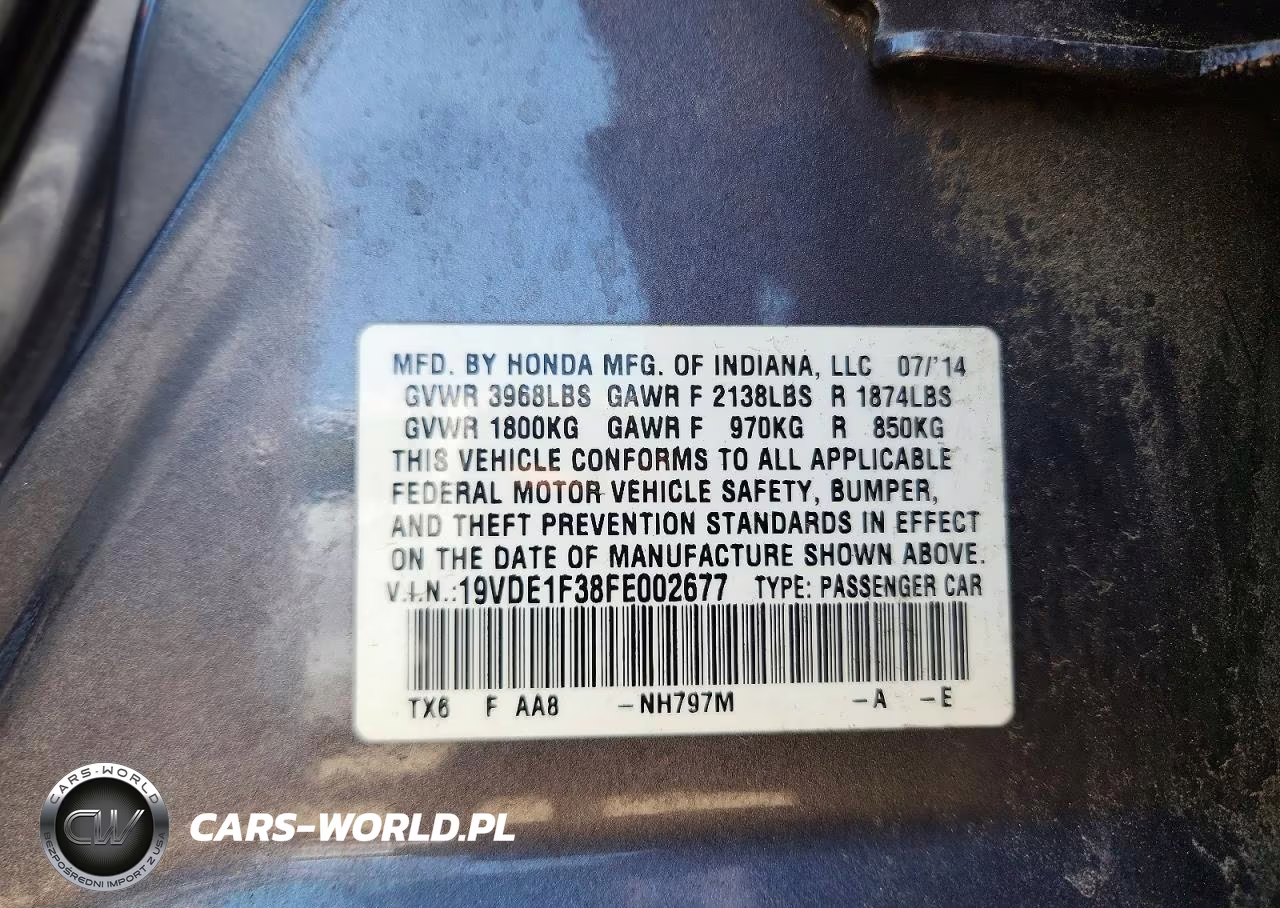 2015 Acura Ilx 20 VIN:19VDE1F38FE002677 - 12