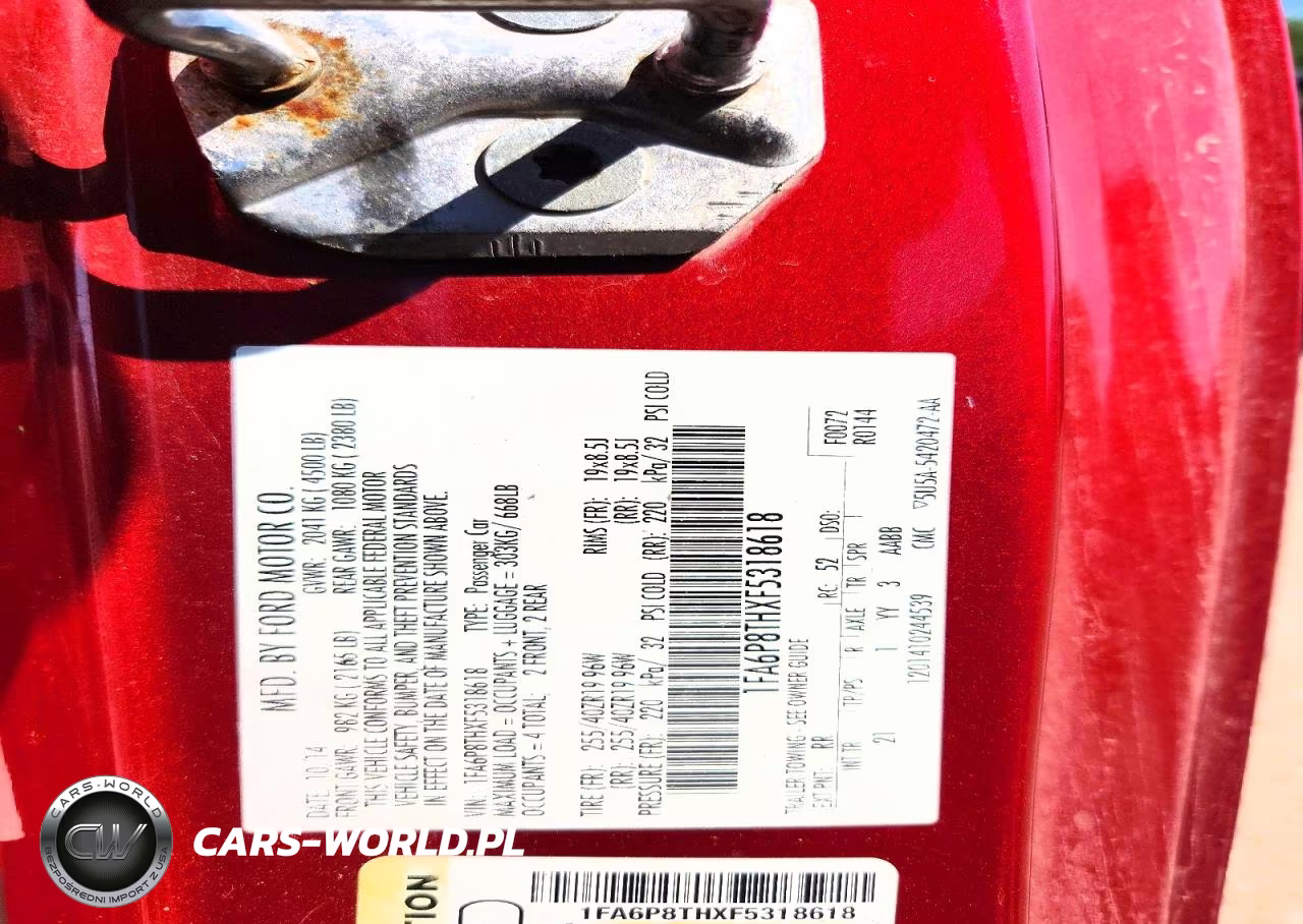 2015 Ford Mustang VIN:1FA6P8THXF5318618 - 12