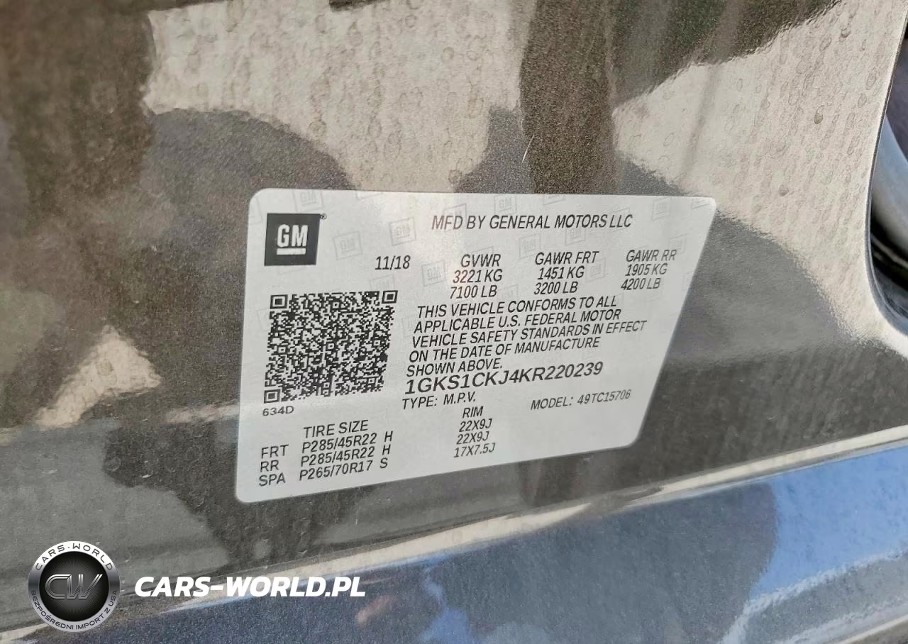 2019 GMC Yukon Denali VIN:1GKS1CKJ4KR220239 - 13