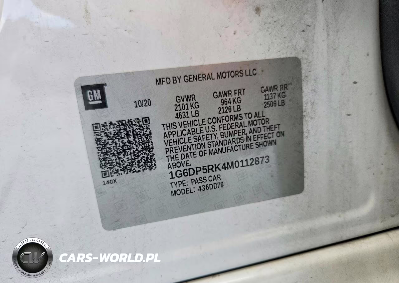 2021 Cadillac Ct5 Sport VIN:1G6DP5RK4M0112873 - 12
