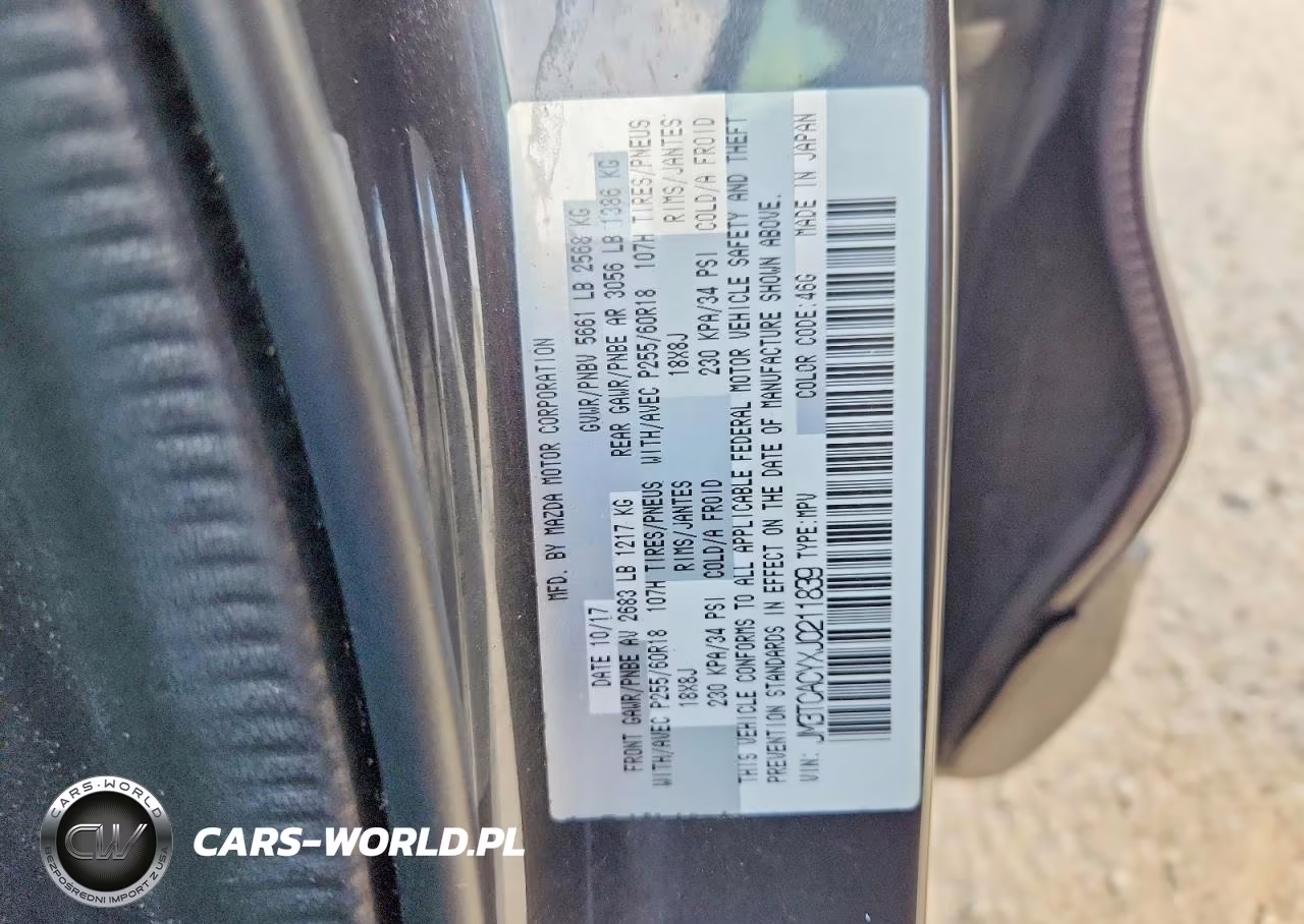 2018 Mazda Cx-9 Touring VIN:JM3TCACYXJ0211839 - 13