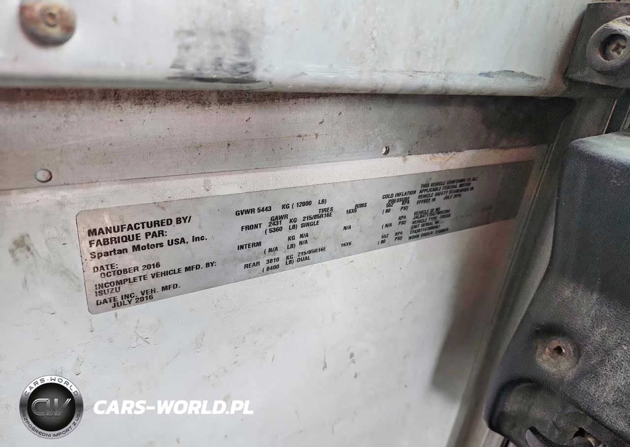 2016 Isuzu Reach Delivery Van VIN:JALB4T17XG7W00048 - 13