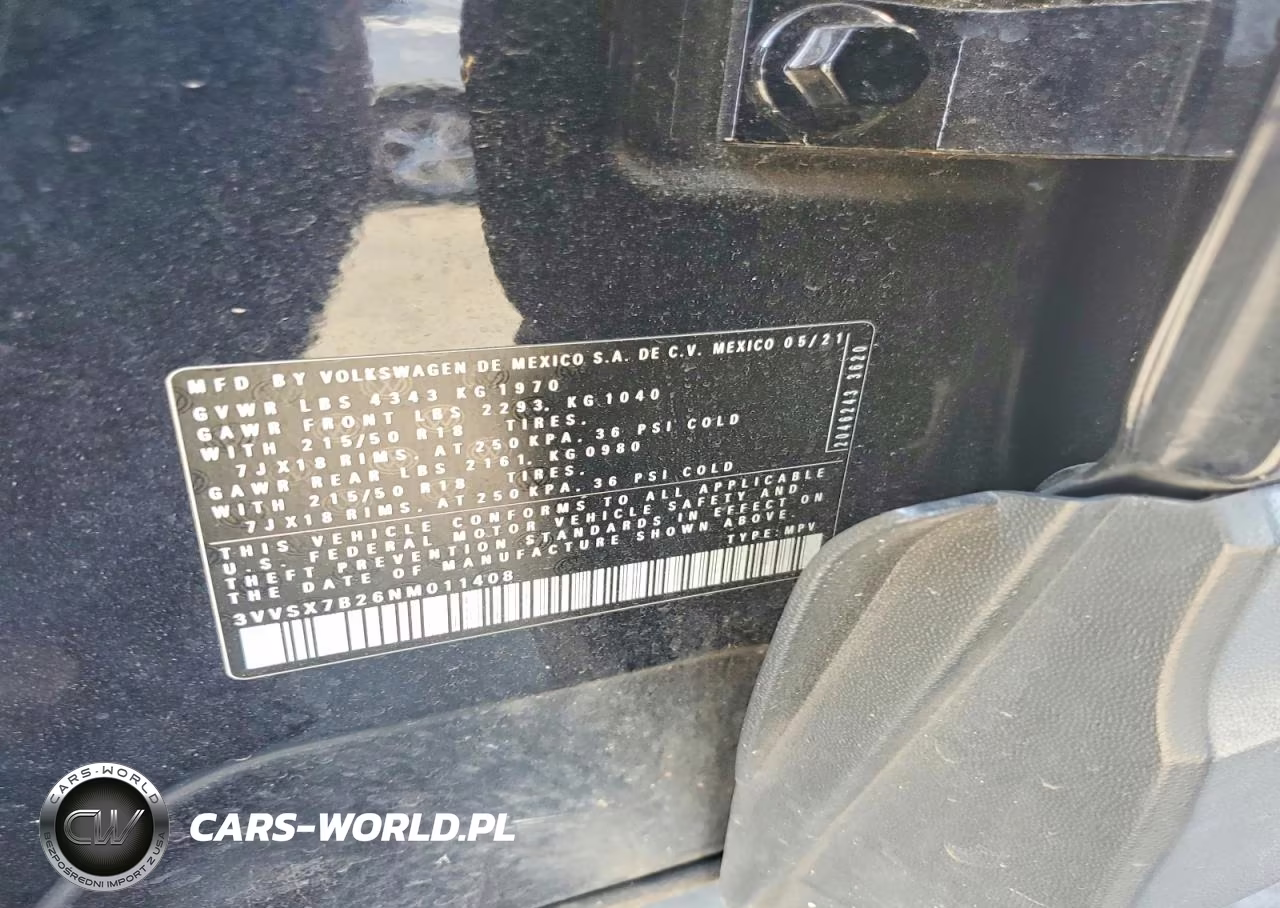 2022 Volkswagen Taos Se VIN:3VVSX7B26NM011408 - 12