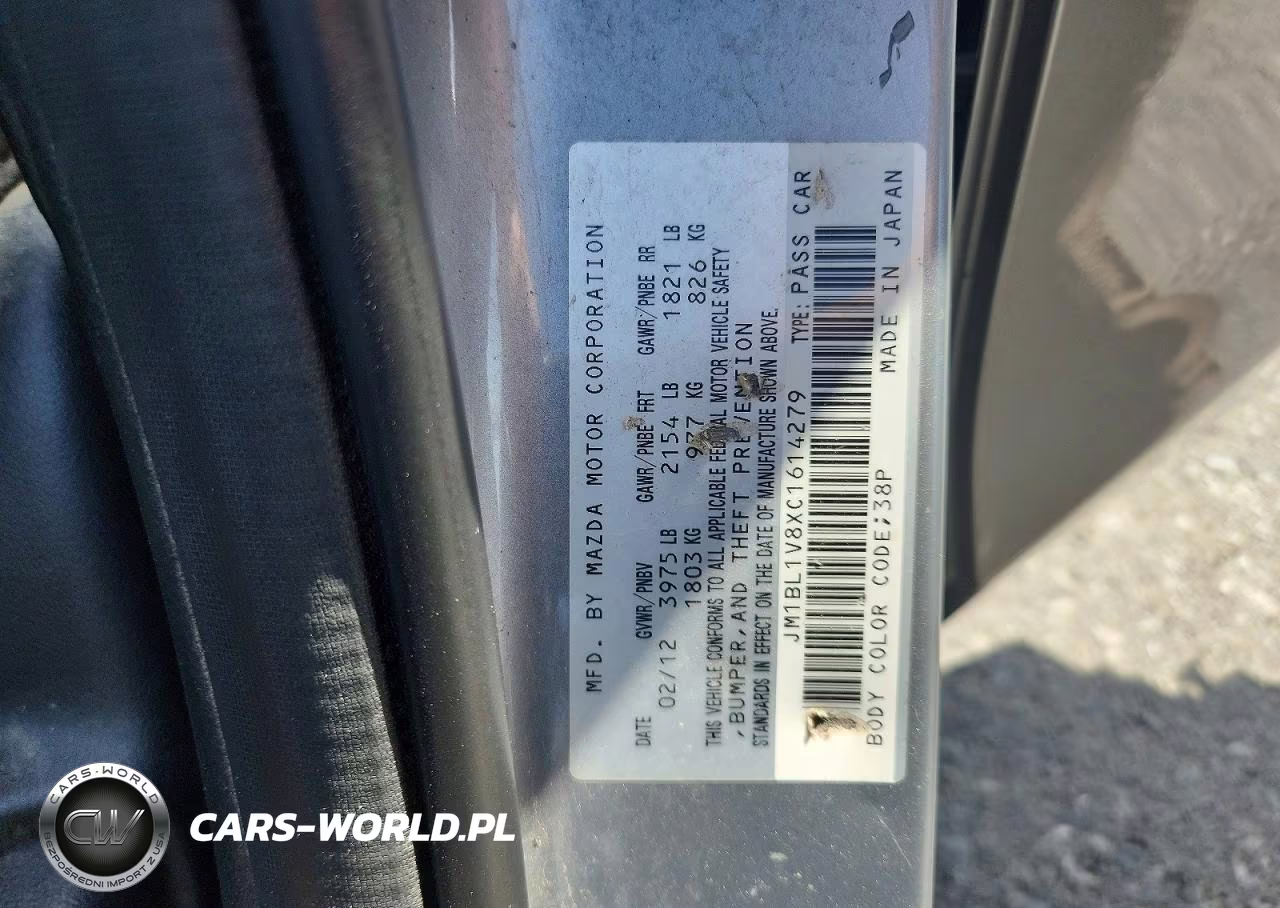 2012 Mazda 3 I VIN:JM1BL1V8XC1614279 - 12