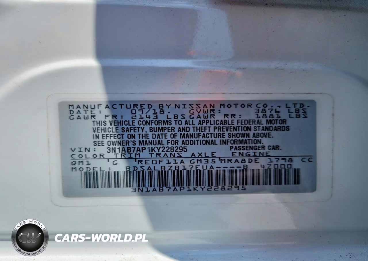 2019 Nissan Sentra S VIN:3N1AB7AP1KY228295 - 12
