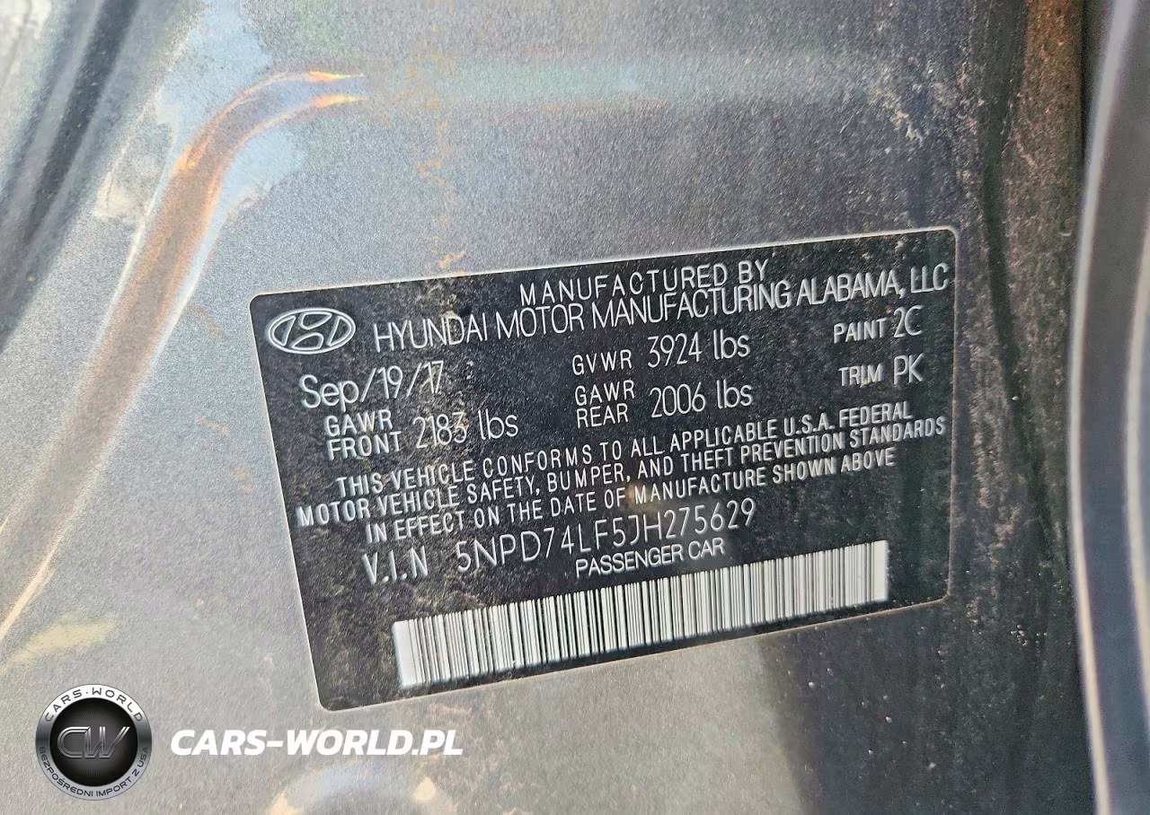 2018 Hyundai Elantra Se VIN:5NPD74LF5JH275629 - 13