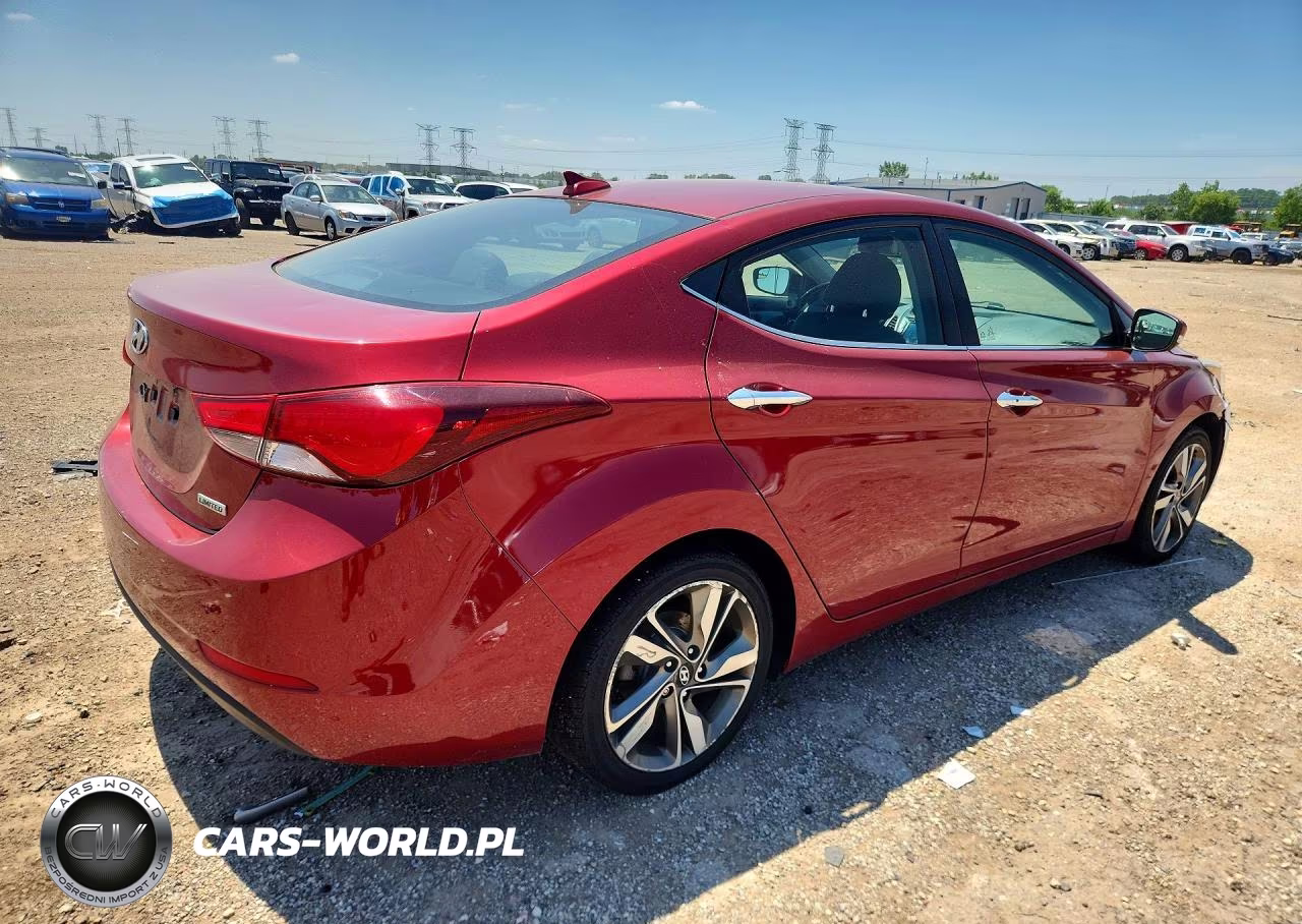 2014 Hyundai Elantra Limited VIN:5NPDH4AEXEH533950 - 3