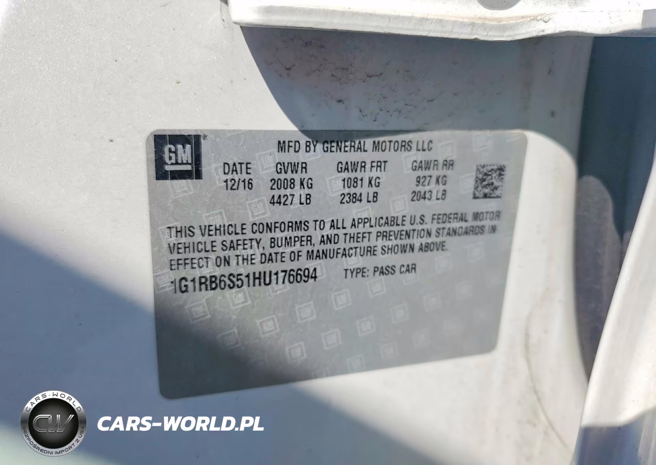 2017 Chevrolet Volt Premier VIN:1G1RB6S51HU176694 - 12