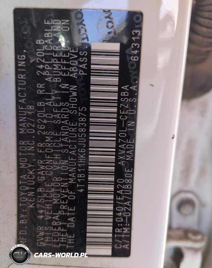 2018 Toyota Camry L VIN:4T1B11HK6JU583875 - 13