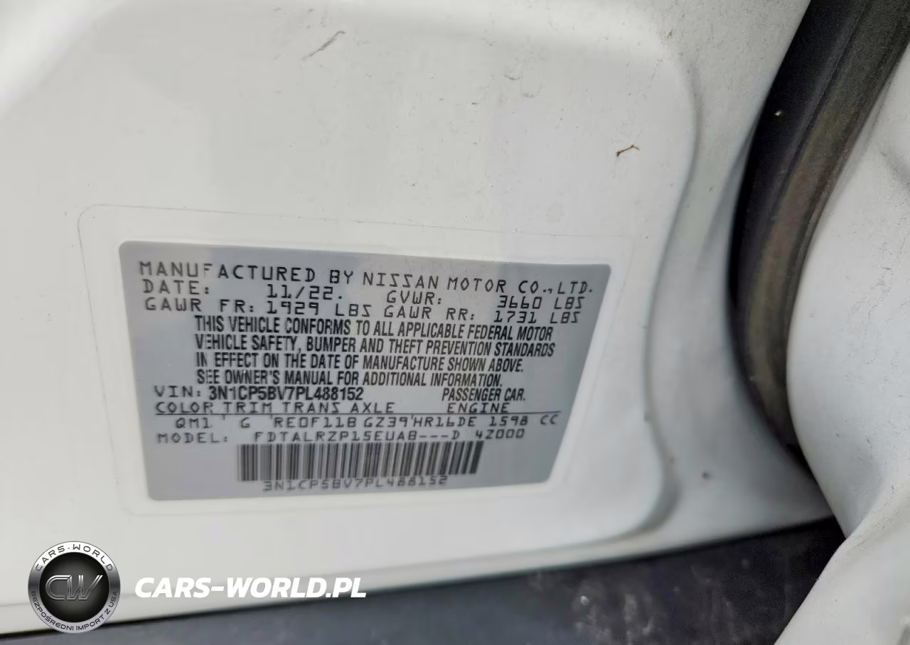 2023 Nissan Kicks S VIN:3N1CP5BV7PL488152 - 13