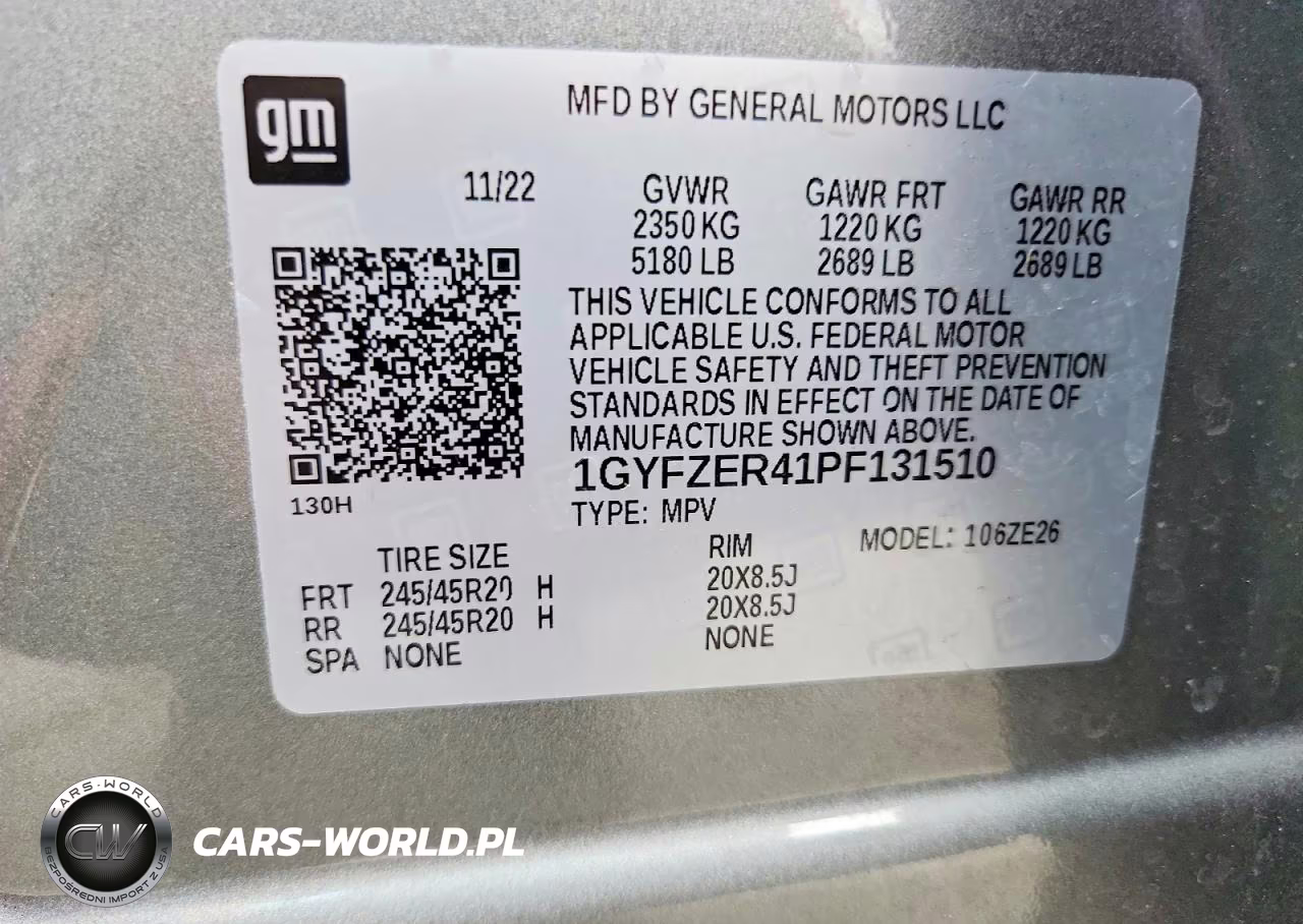 2023 Cadillac Xt4 Sport VIN:1GYFZER41PF131510 - 13