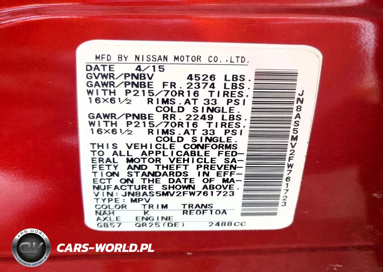 2015 Nissan Rogue Select S VIN:JN8AS5MV2FW761723 - 14