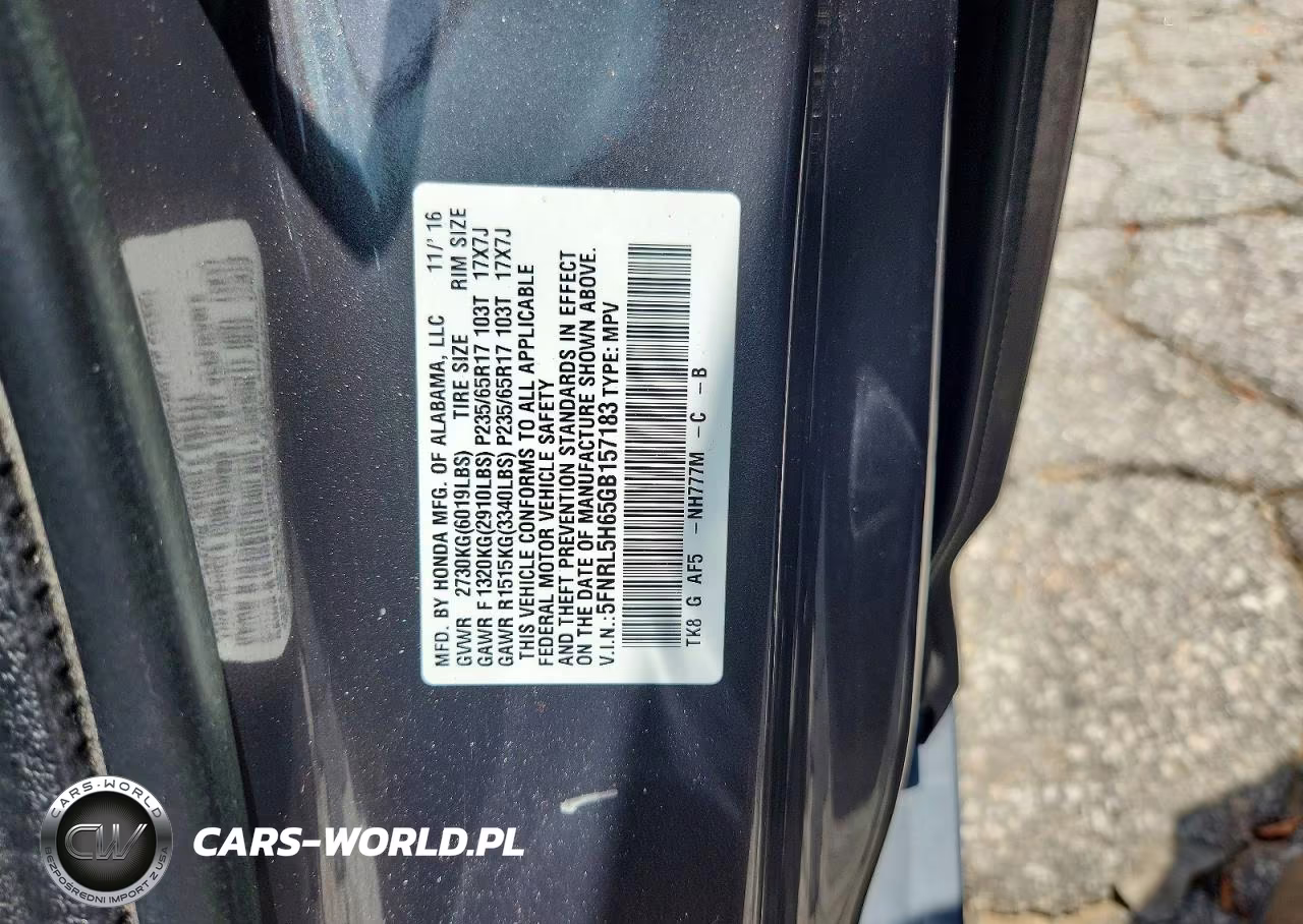 2016 Honda Odyssey Exl VIN:5FNRL5H65GB157183 - 12