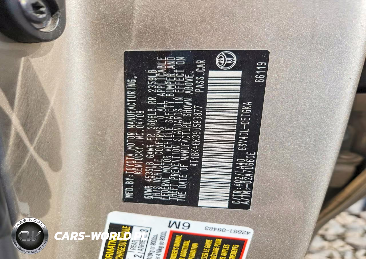 2009 Toyota Camry Xle V6 VIN:4T1BK46K39U583877 - 12