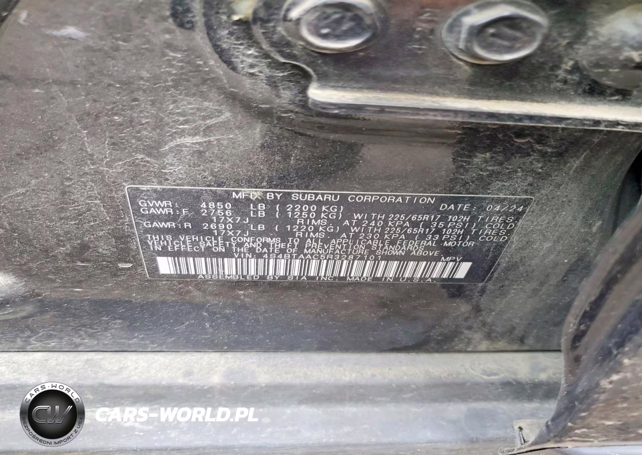2024 Subaru Outback VIN:4S4BTAAC5R3287101 - 13