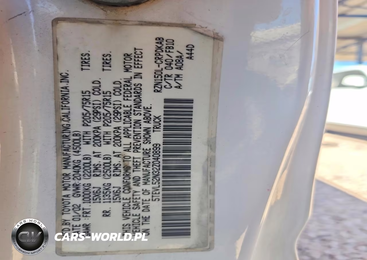 2002 Toyota Tacoma Xtracab VIN:5TEVL52N32Z040899 - 13