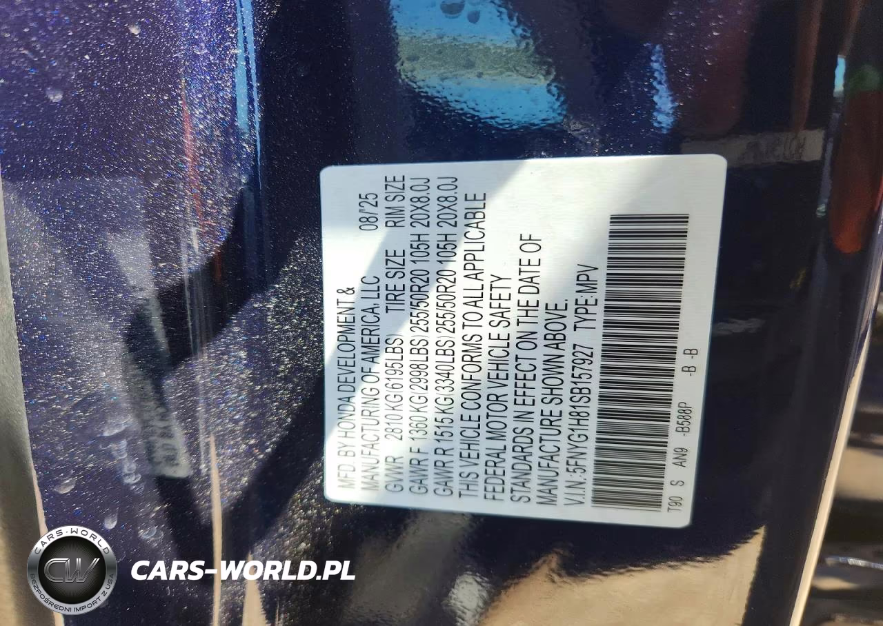 2025 Honda Pilot Elite VIN:5FNYG1H81SB157927 - 13