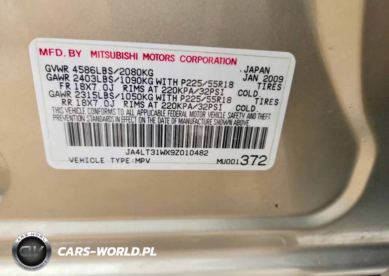 2009 Mitsubishi Outlander Se VIN:JA4LT31WX9Z010482 - 12