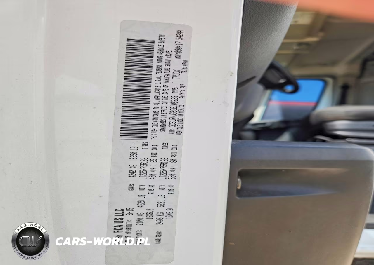 2016 Ram Promaster 3500 Delivery Van VIN:3C6URVJG8GE106026 - 13
