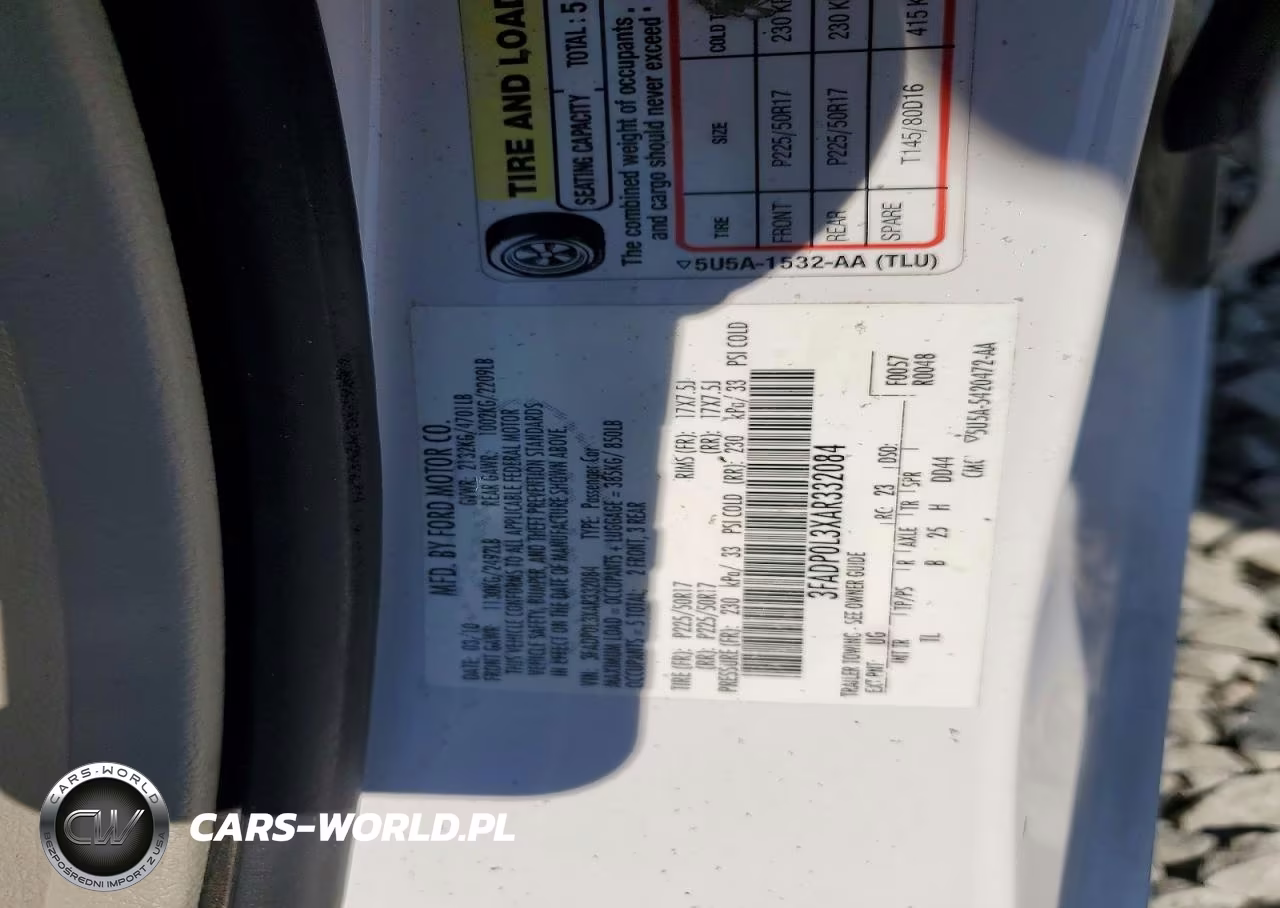 2010 Ford Fusion Hybrid VIN:3FADP0L3XAR332084 - 12
