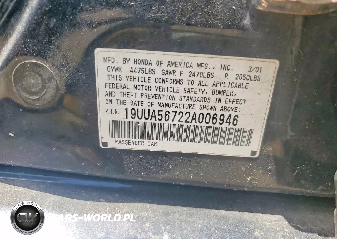 2002 Acura 3.2Tl VIN:19UUA56722A006946 - 12