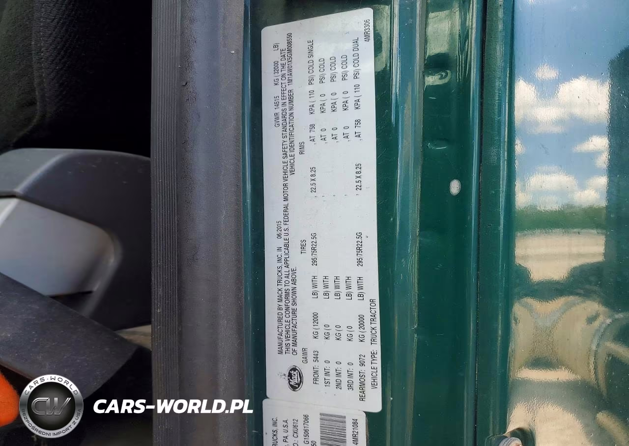 2016 Mack 600 Cxu600 VIN:1M1AW01X5GM008550 - 10