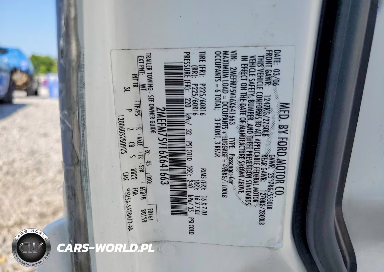 2006 Mercury Grand Marquis Ls VIN:2MEFM75V16X641663 - 12