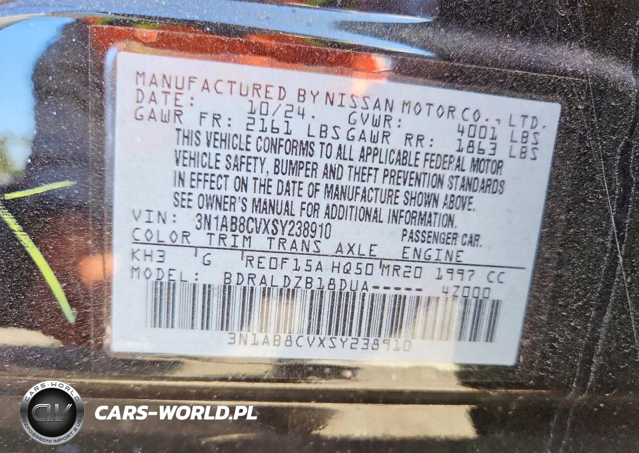 2025 Nissan Sentra Sv VIN:3N1AB8CVXSY238910 - 12