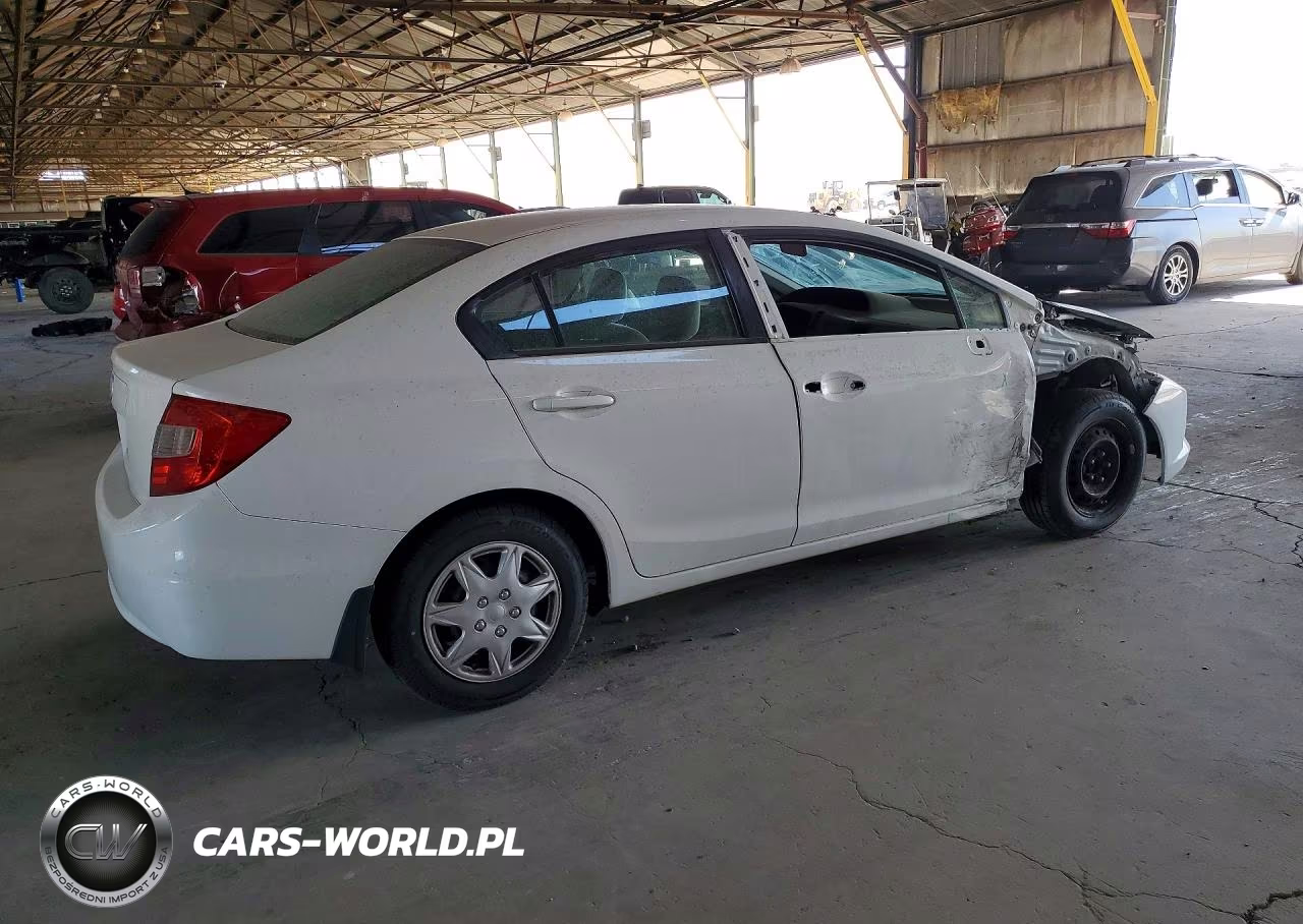 2012 Honda Civic Lx VIN:2HGFB2F54CH612366 - 3