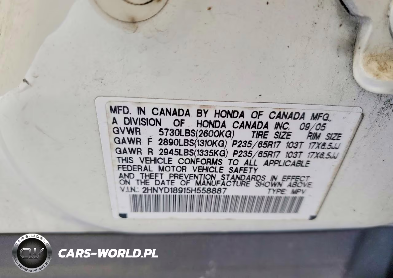 2005 Acura Mdx Touring VIN:2HNYD18915H558887 - 13