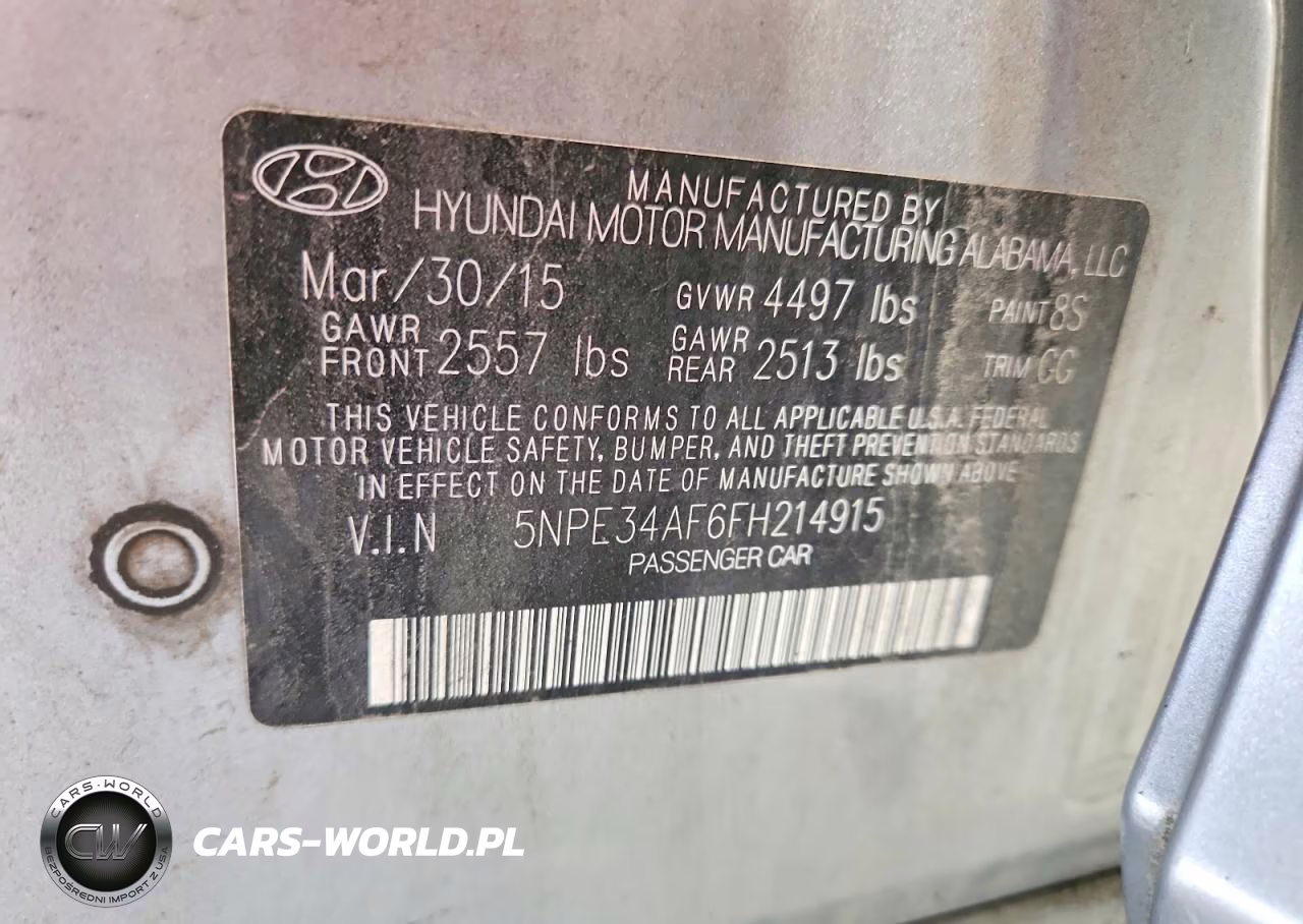2015 Hyundai Sonata Sport VIN:5NPE34AF6FH214915 - 12