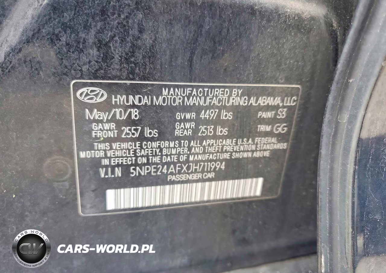 2018 Hyundai Sonata Se VIN:5NPE24AFXJH711994 - 12