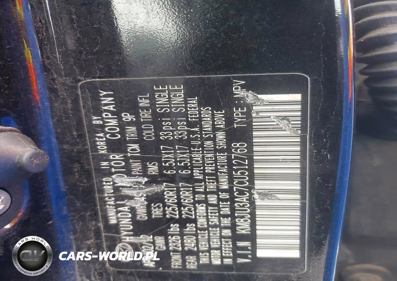 2012 Hyundai Tucson Gls VIN:KM8JU3AC7CU512768 - 13