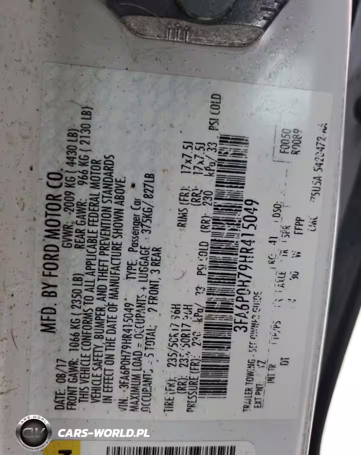 2017 Ford Fusion Se VIN:3FA6P0H79HR415049 - 12