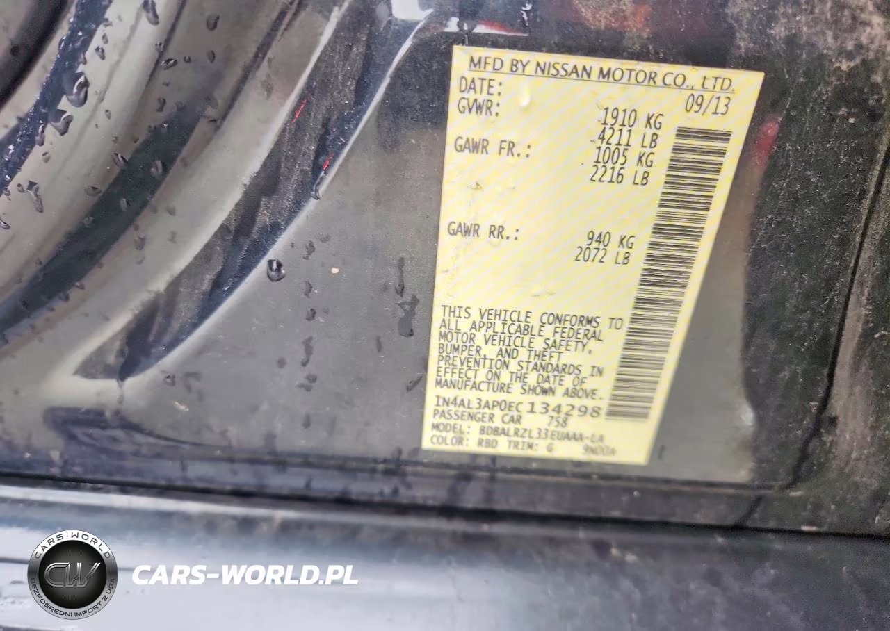 2014 Nissan Altima 2.5 S VIN:1N4AL3AP0EC134298 - 12